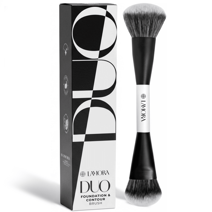 Duo Foundation Contour Pinsel - Lamora Beauty
