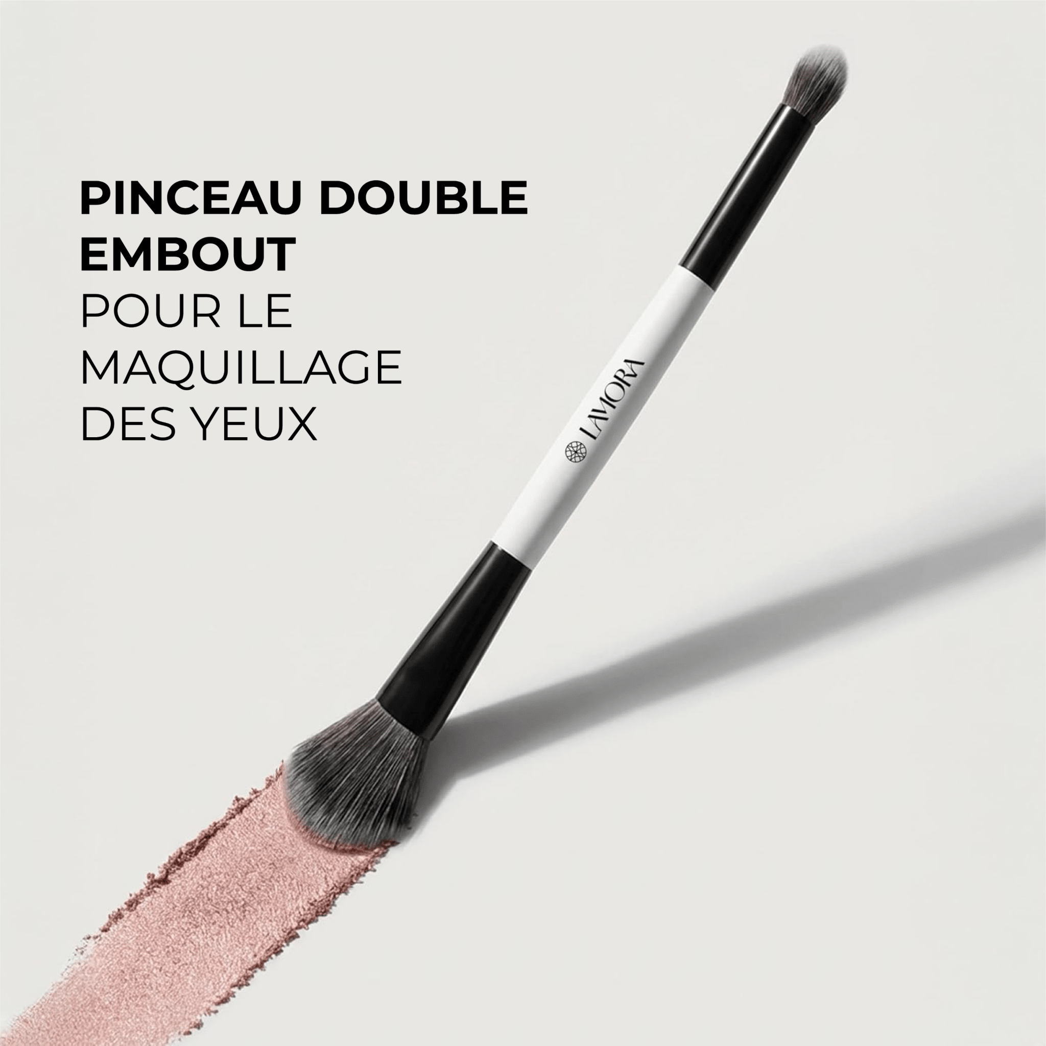 Duo Lidschatten Blending Pinsel - Lamora Beauty