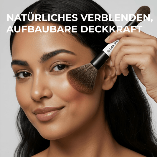 Duo Puder Bronzer Pinsel - Lamora Beauty