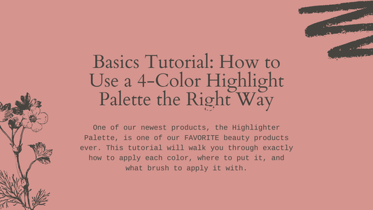 Basics Tutorial: How to Use a 4-Color Highlight Palette the Right Way - Lamora Beauty