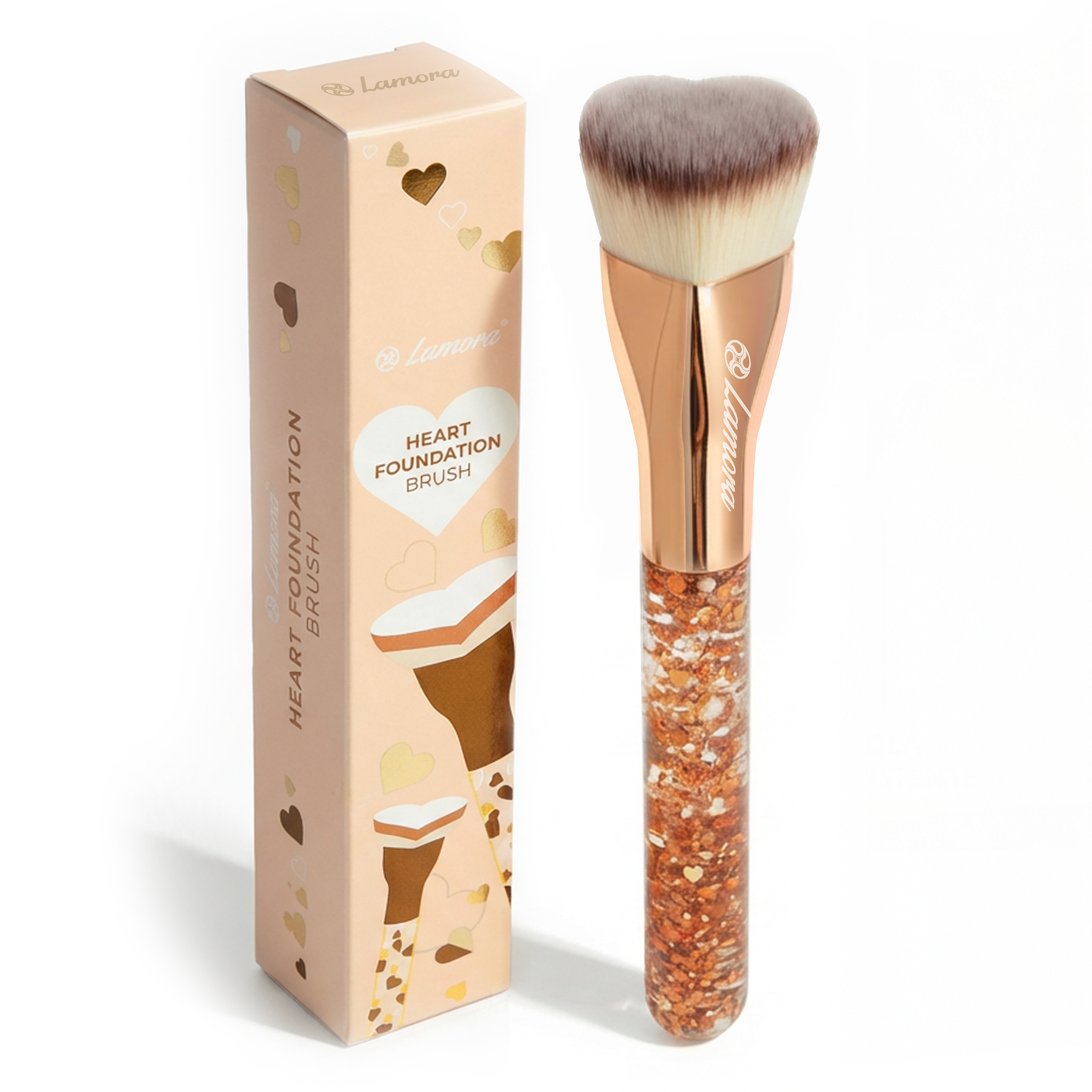 Foundation Brush Heart Gold