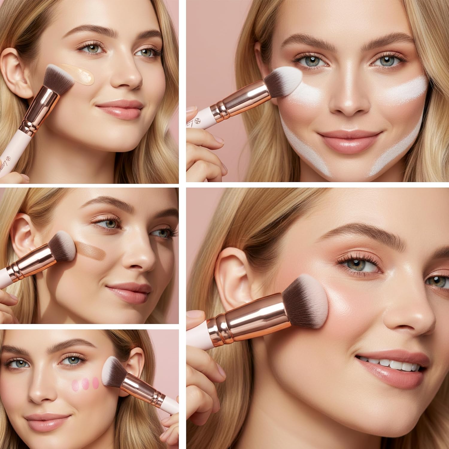 Foundation Brush Set Rose