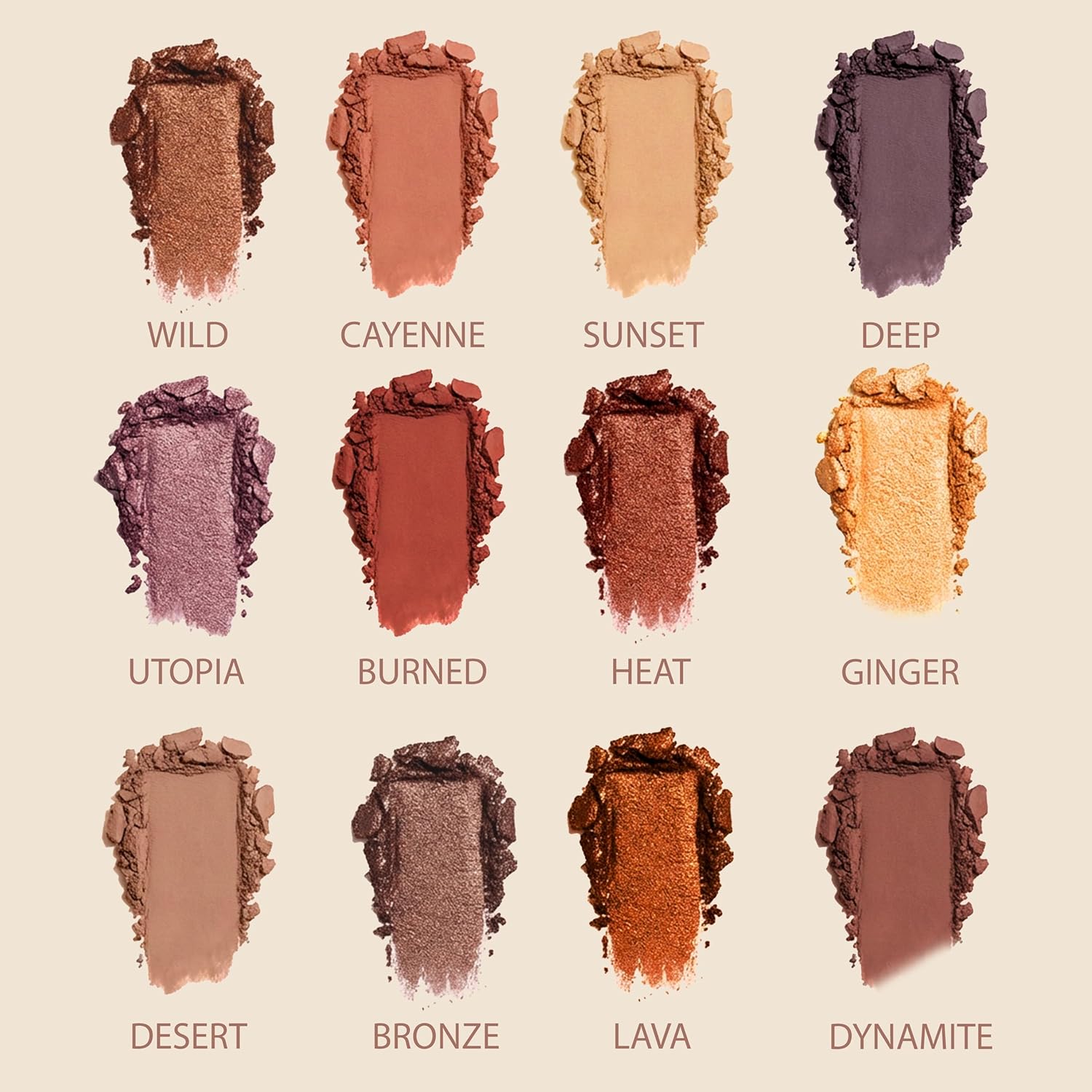 Bronze Lidschatten Palette