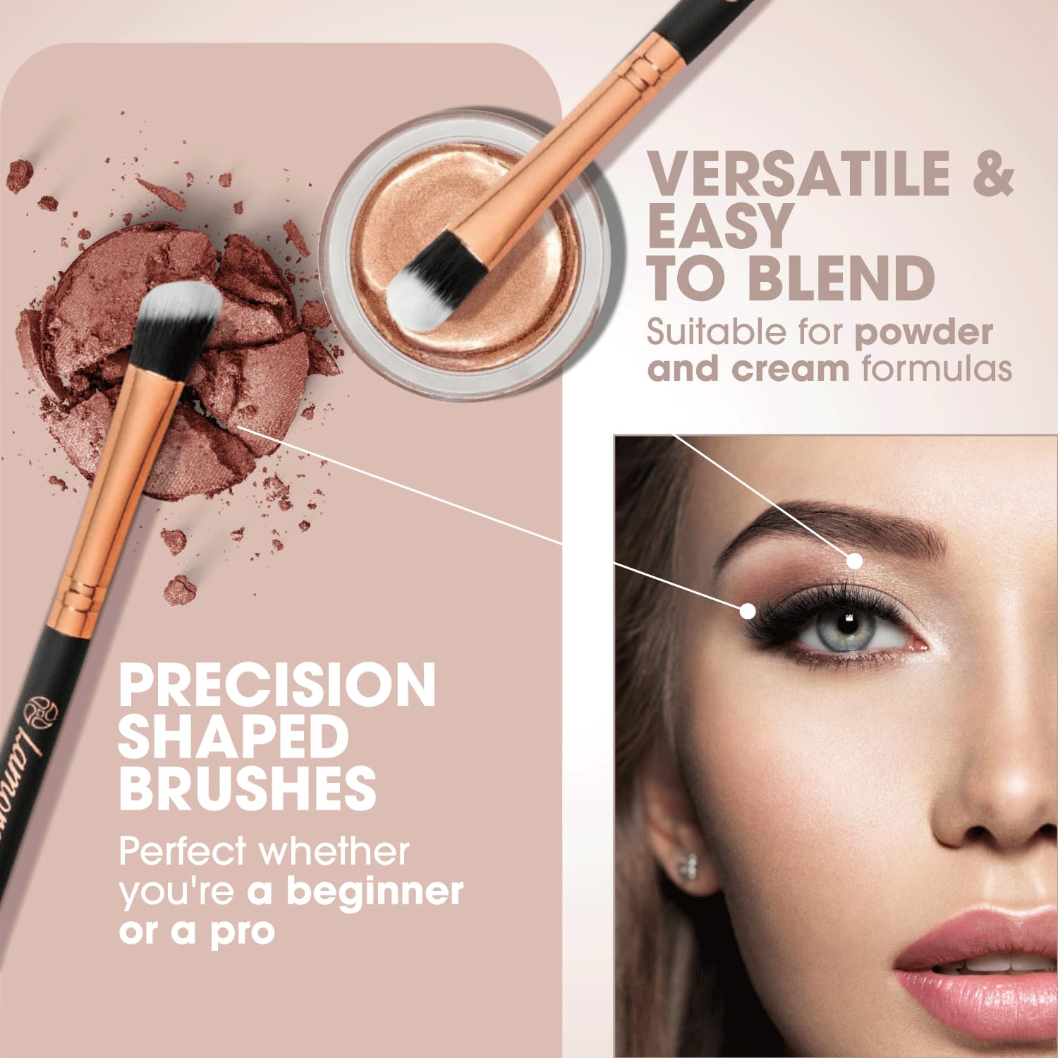 Eyeshadow Brush Set Rose