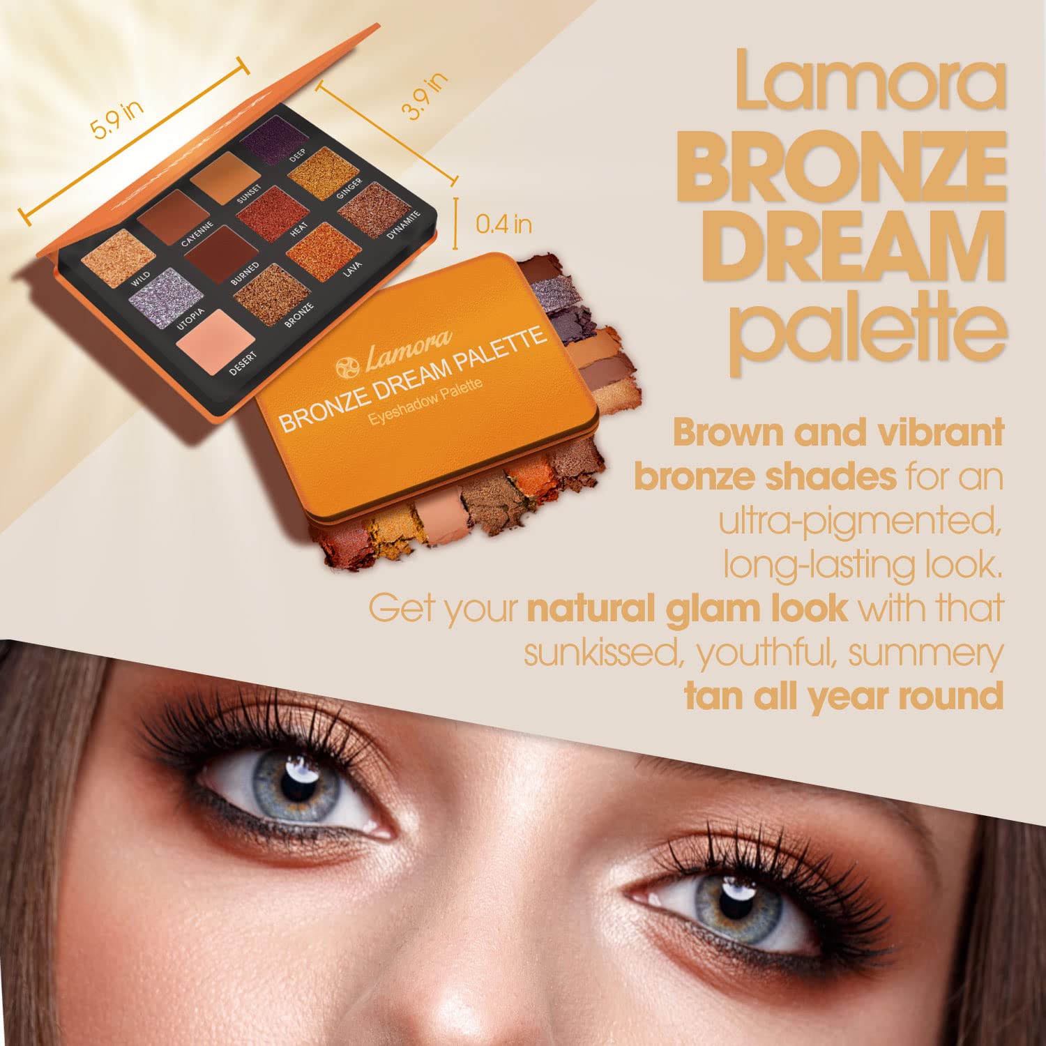 Eyeshadow Palette Bronze – Lamora Beauty