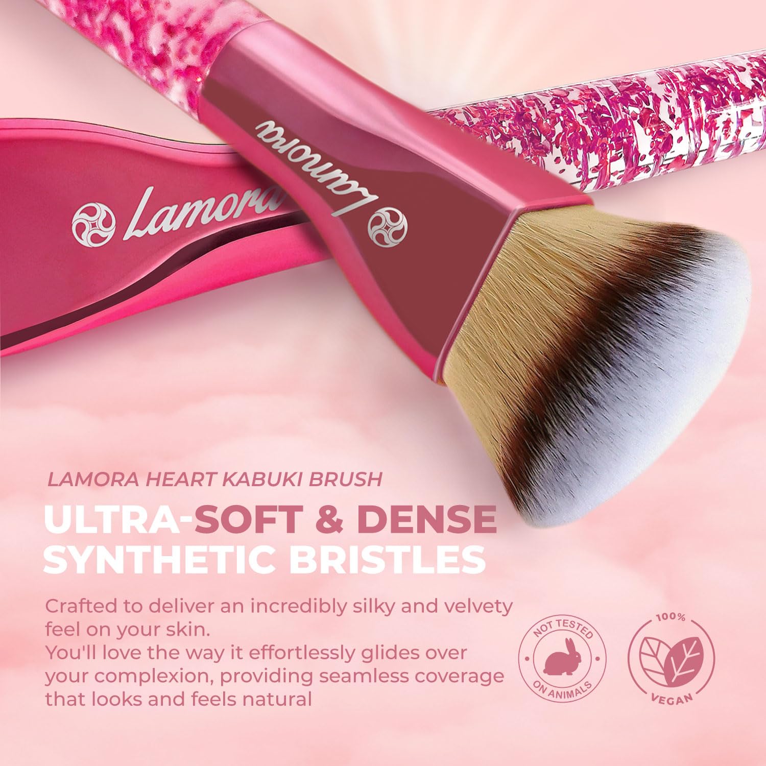 Foundation Brush Set Rose – Lamora Beauty