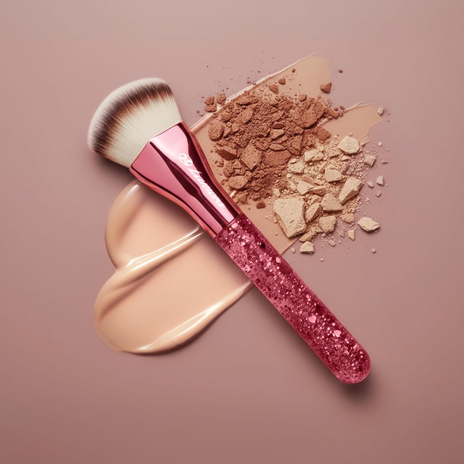 Foundation Brush Heart Pink
