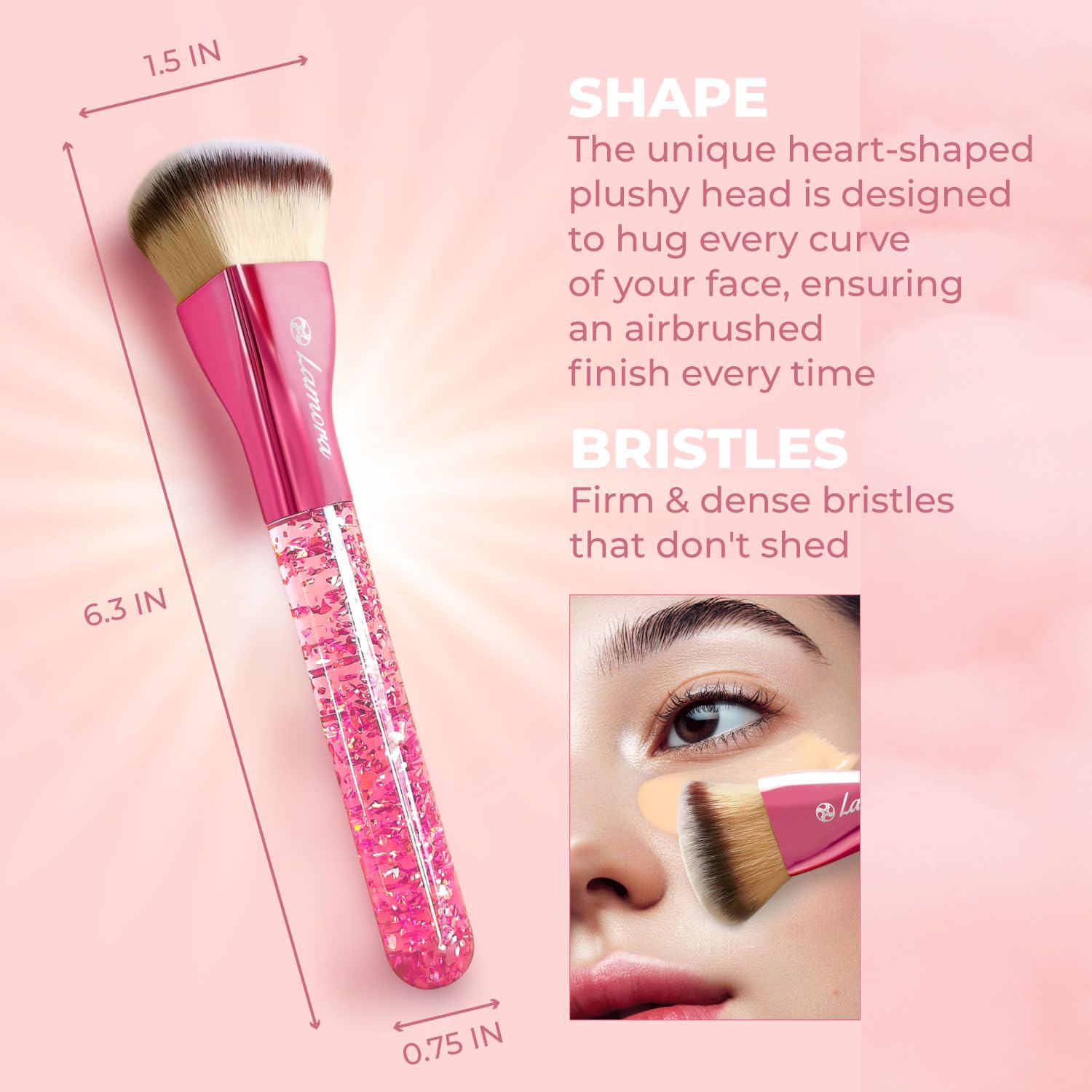 Makeup Sponge Pink Teardrop – Lamora Beauty