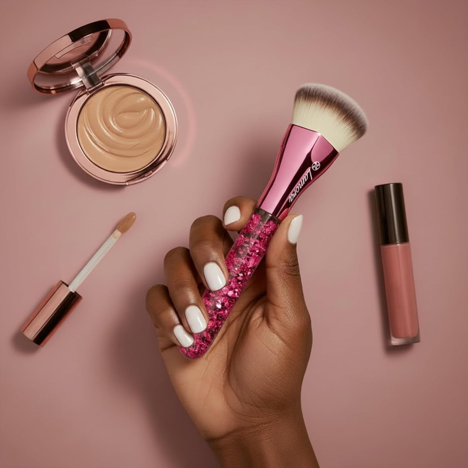 Foundation Brush Heart Pink