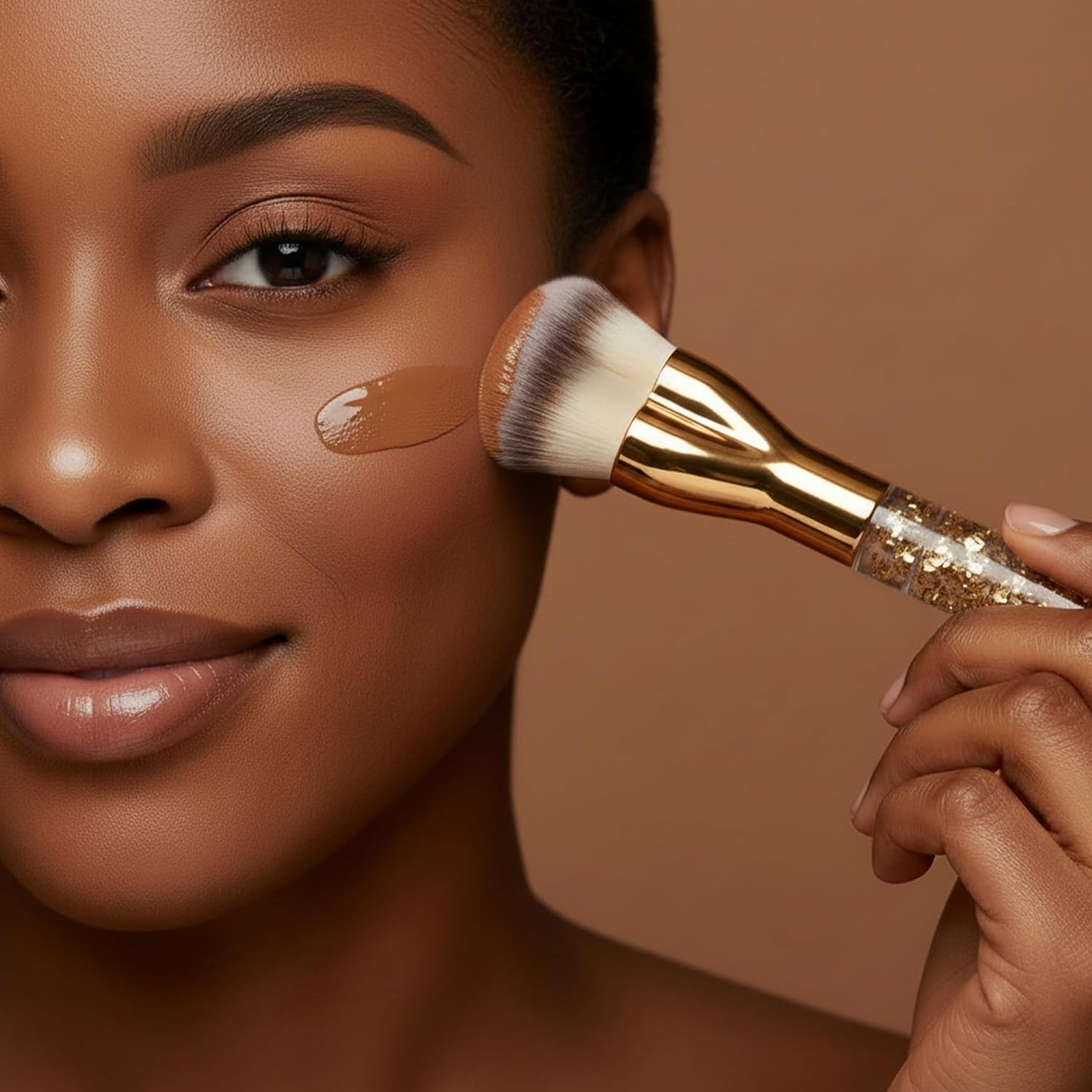 Herzförmiger Foundation Kabuki Pinsel