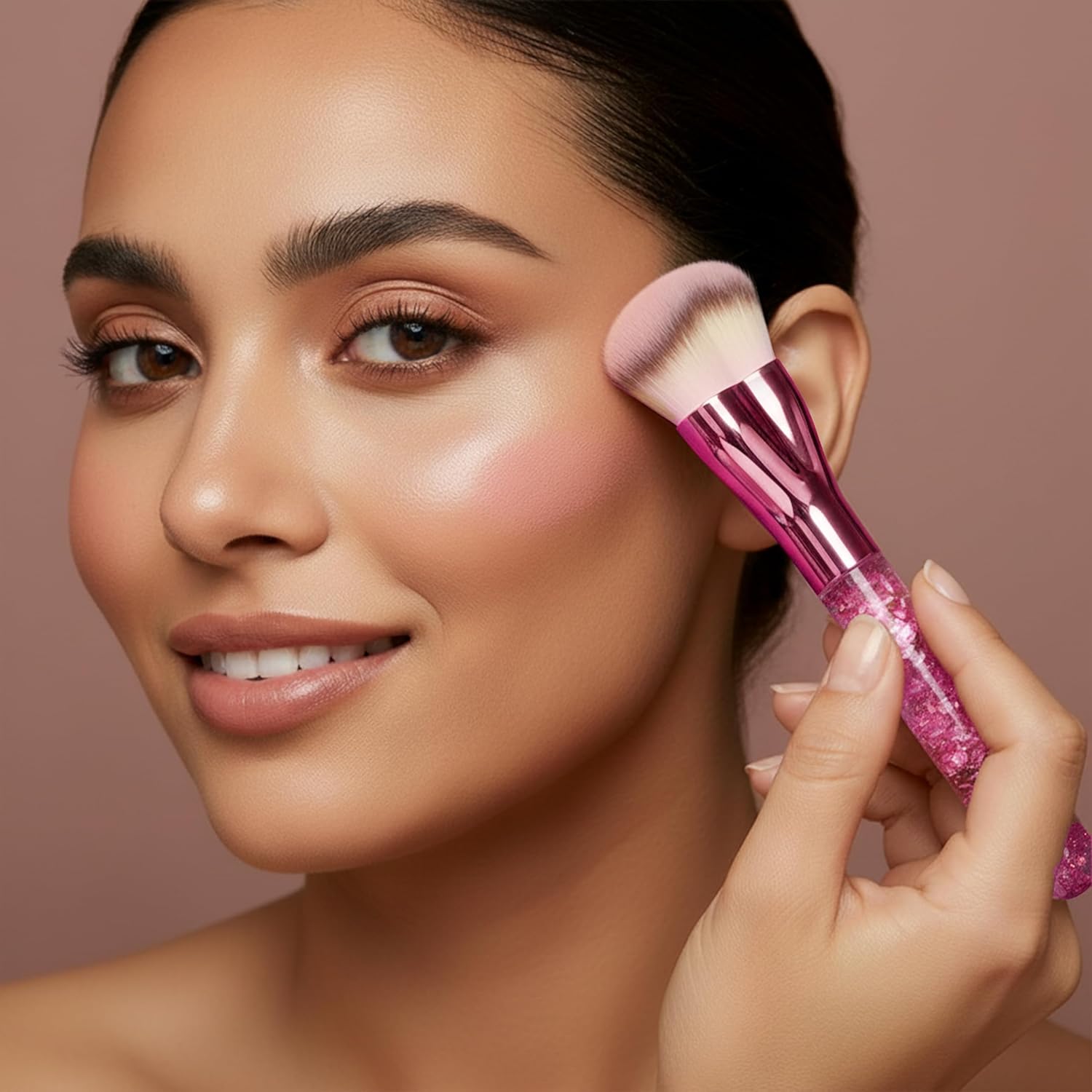 Foundation Brush Heart Pink