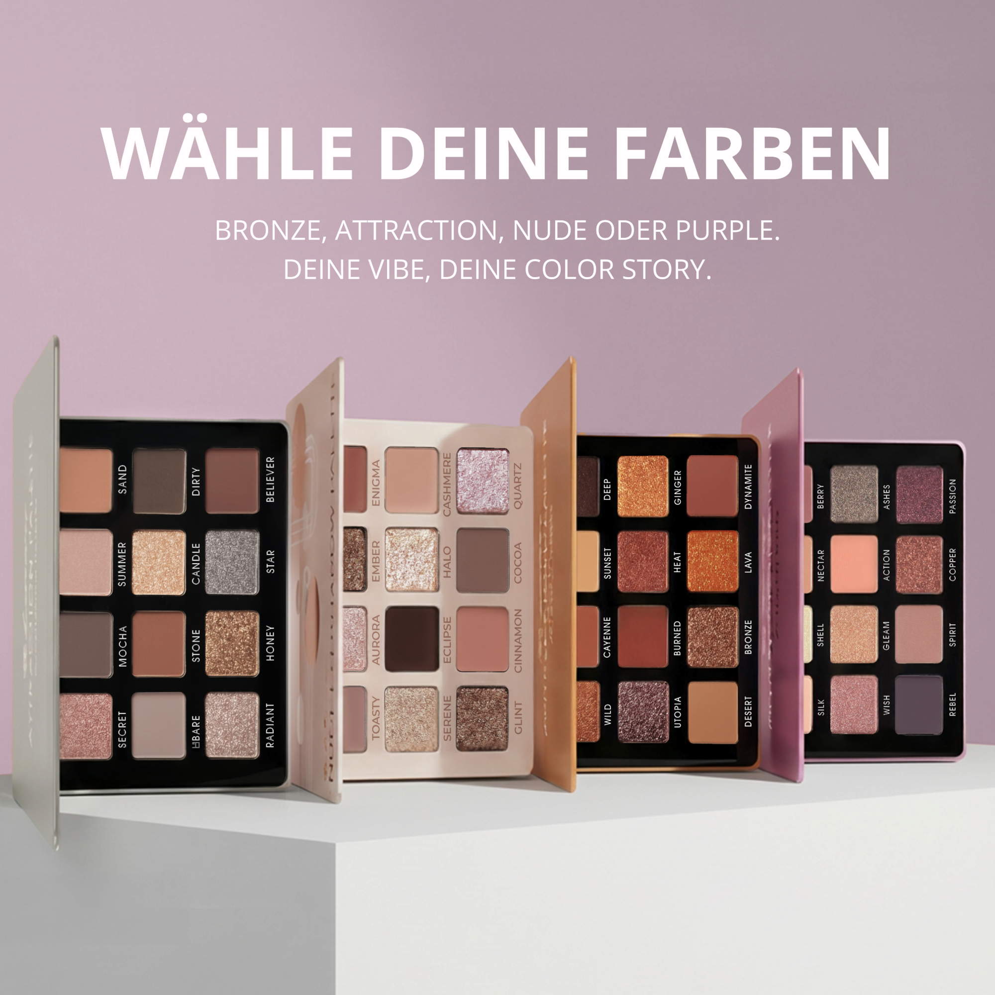 Purple Lidschatten Palette