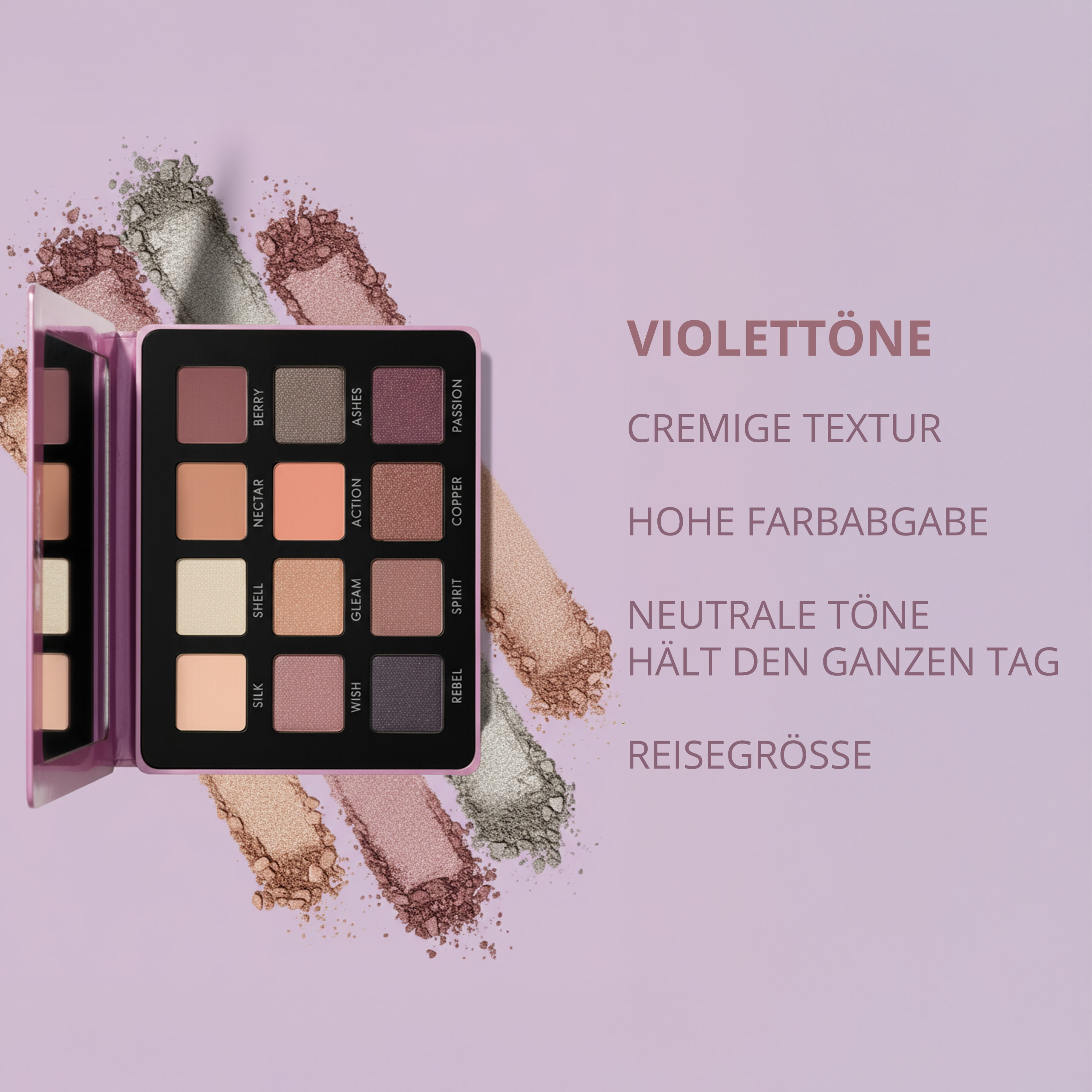 Purple Lidschatten Palette