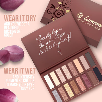 Au Naturel Lidschatten Palette - Lamora Beauty