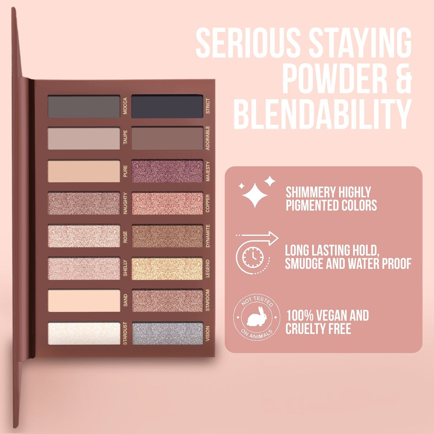 Au Naturel Lidschatten Palette - Lamora Beauty