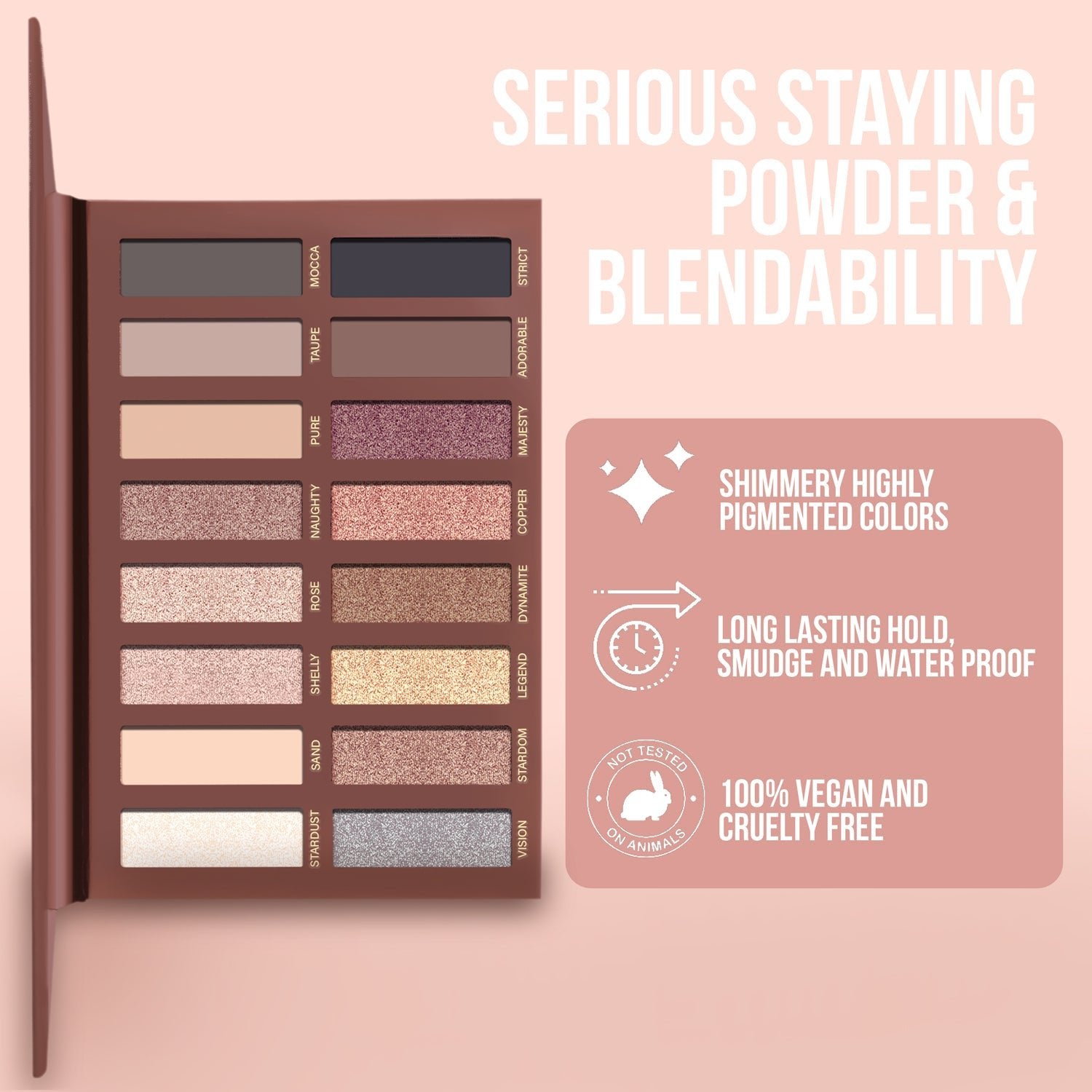 Au Naturel Lidschatten Palette - Lamora Beauty