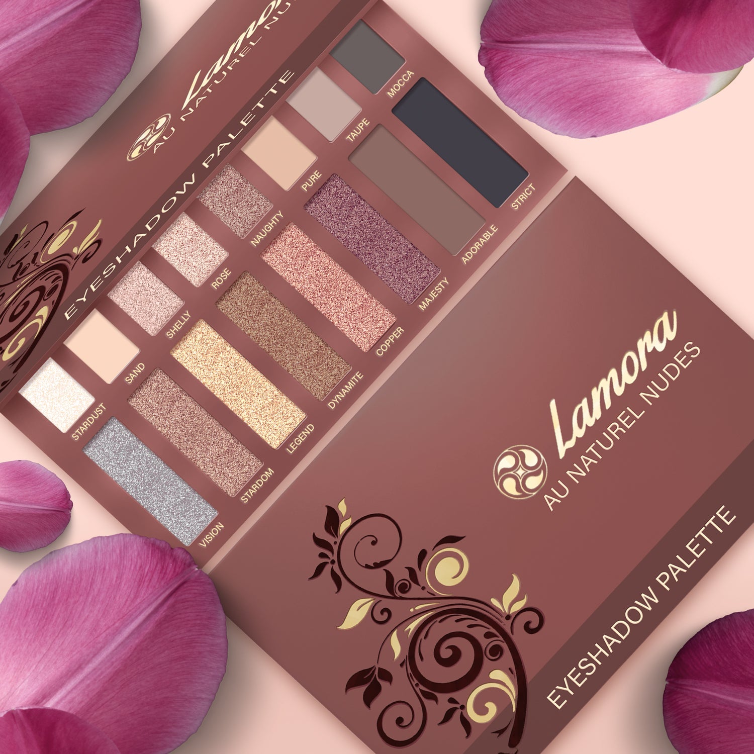 Au Naturel Lidschatten Palette - Lamora Beauty