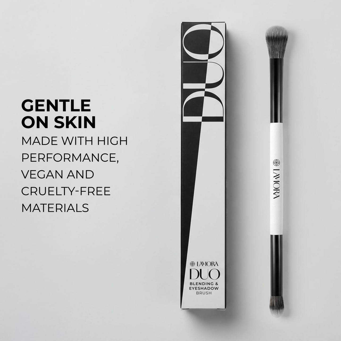 Blending & Eyeshadow Duo Brush - Lamora Beauty