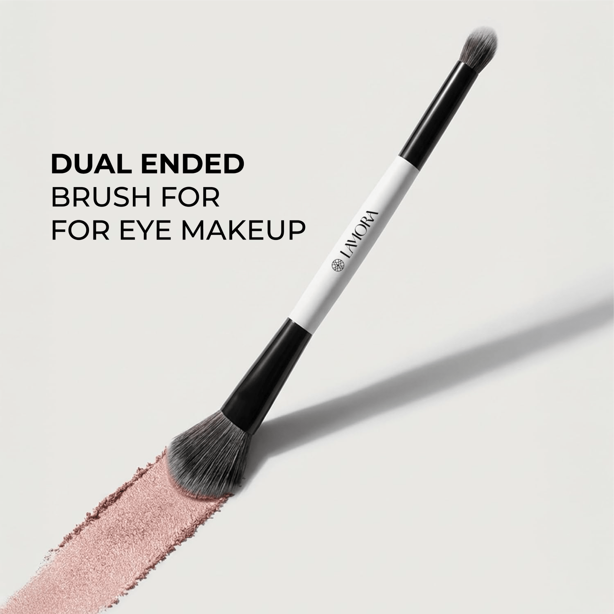 Blending & Eyeshadow Duo Brush - Lamora Beauty