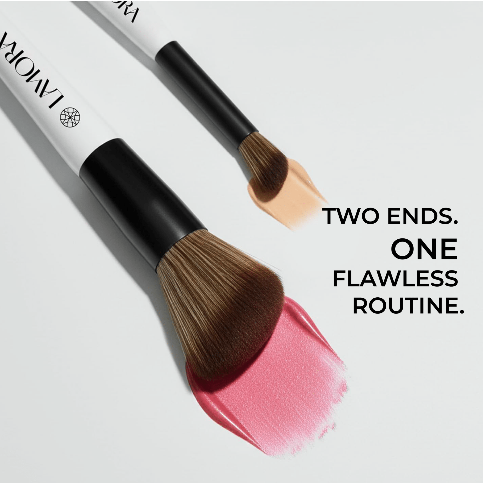 Blush & Concealer Duo Brush - Lamora Beauty