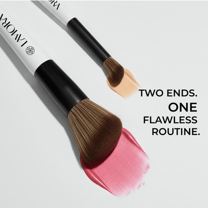 Blush & Concealer Duo Brush - Lamora Beauty