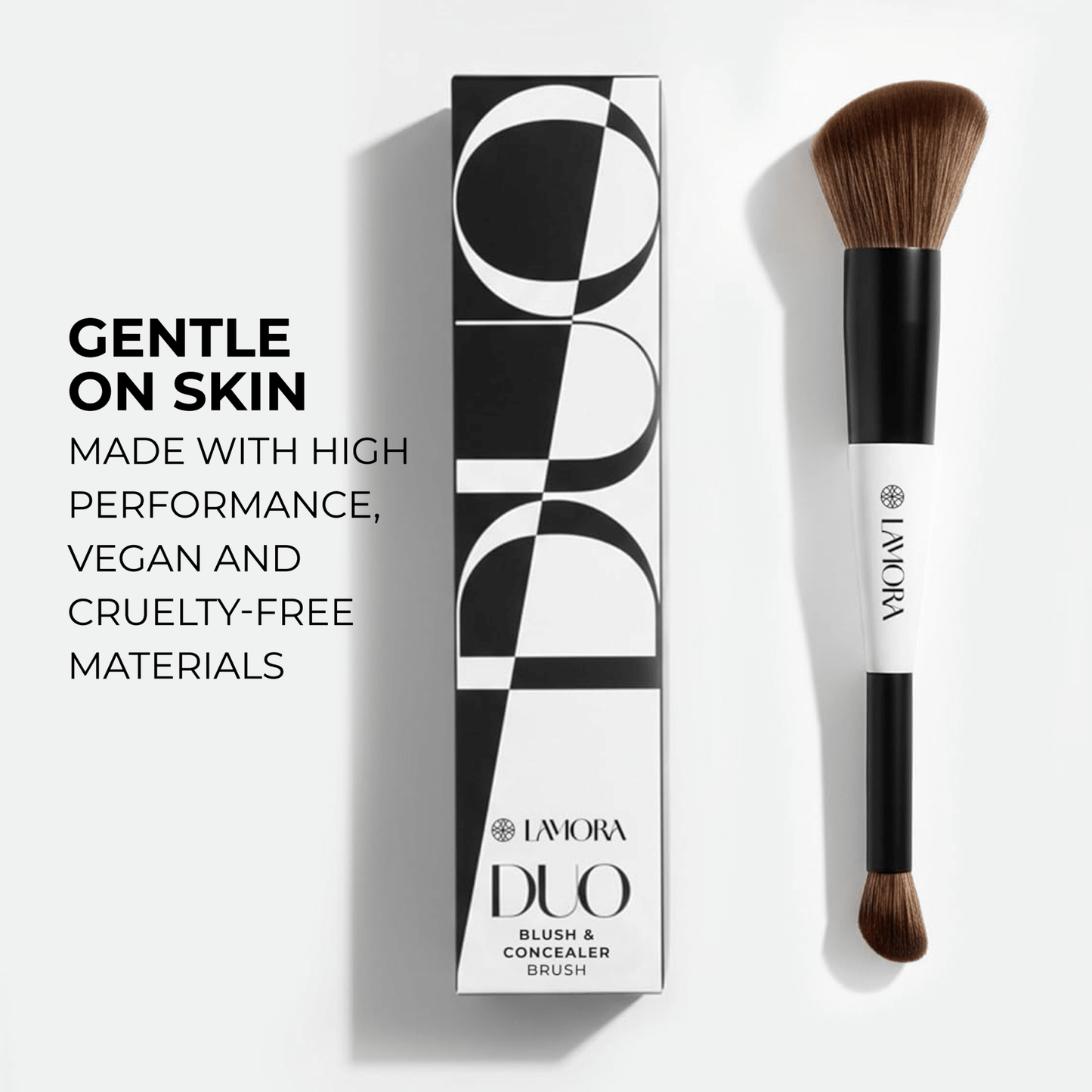 Blush & Concealer Duo Brush - Lamora Beauty