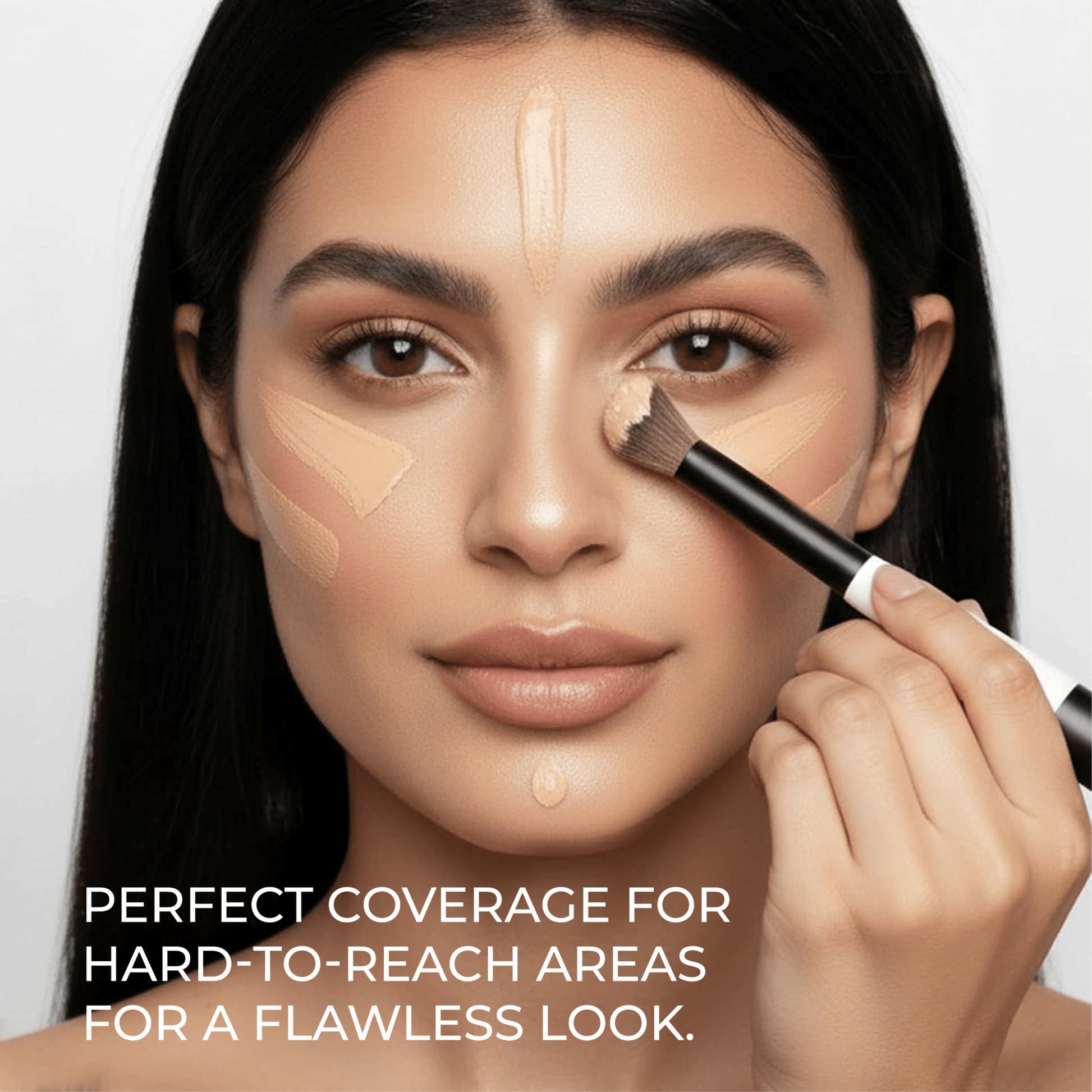 Blush & Concealer Duo Brush - Lamora Beauty