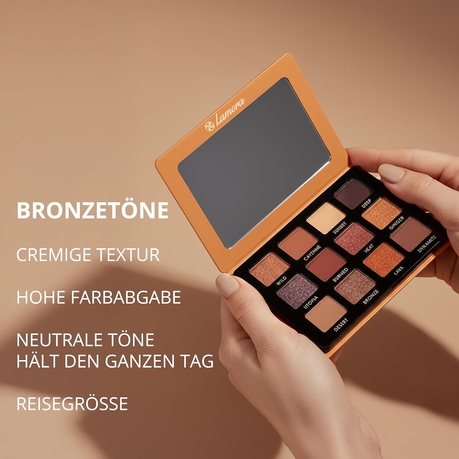 Bronze Lidschatten Palette - Lamora Beauty