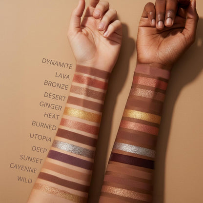 Bronze Lidschatten Palette - Lamora Beauty