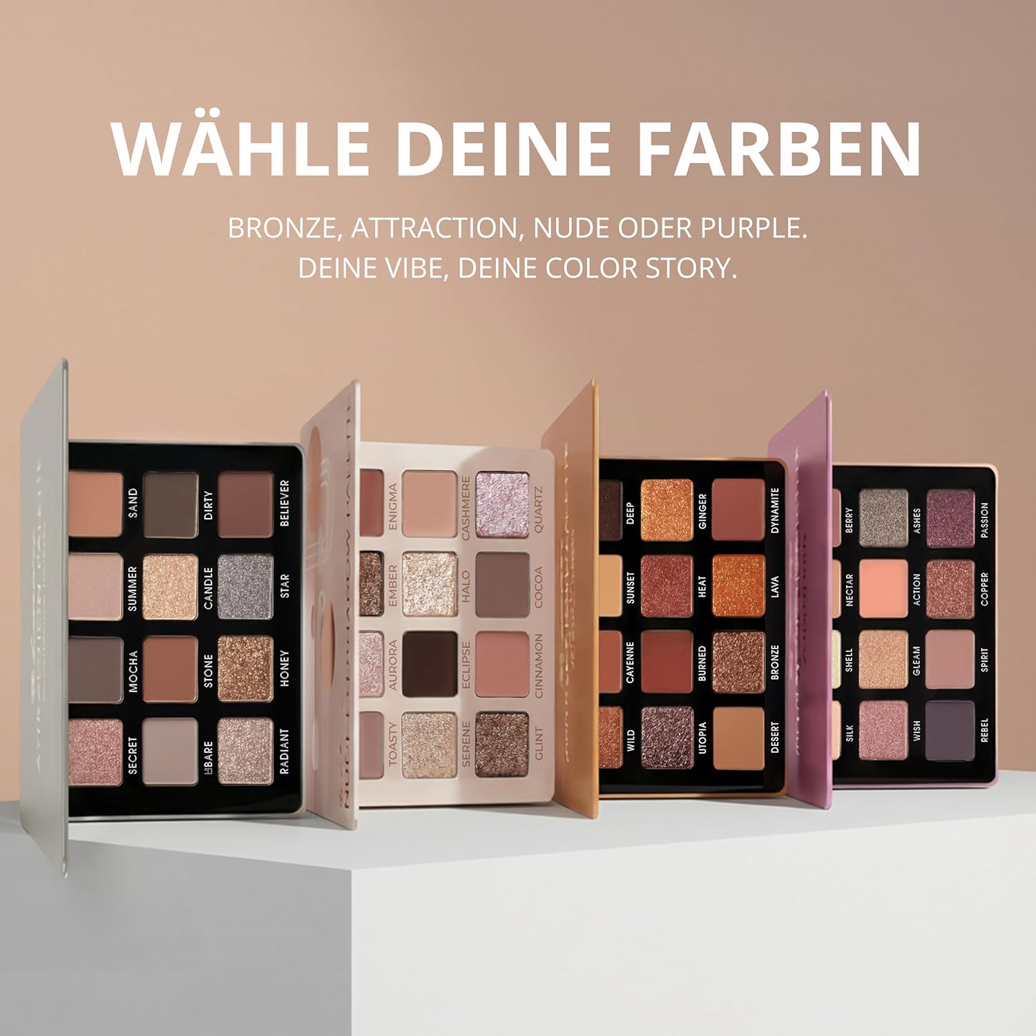 Bronze Lidschatten Palette - Lamora Beauty