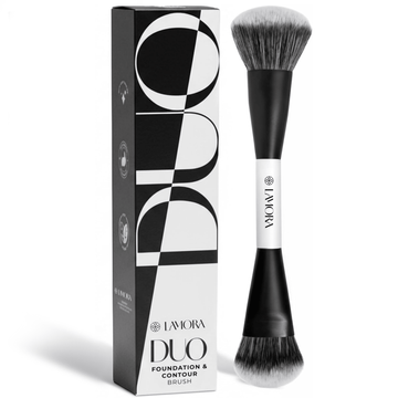 Contour & Foundation Duo Brush - Lamora Beauty