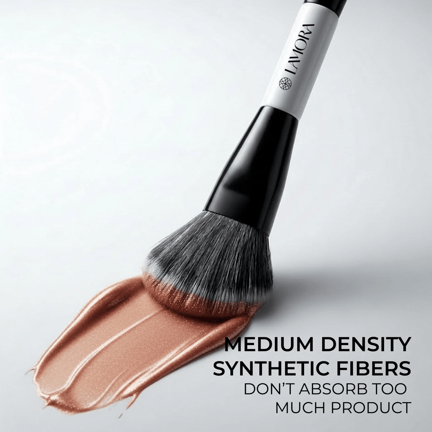 Contour & Foundation Duo Brush - Lamora Beauty