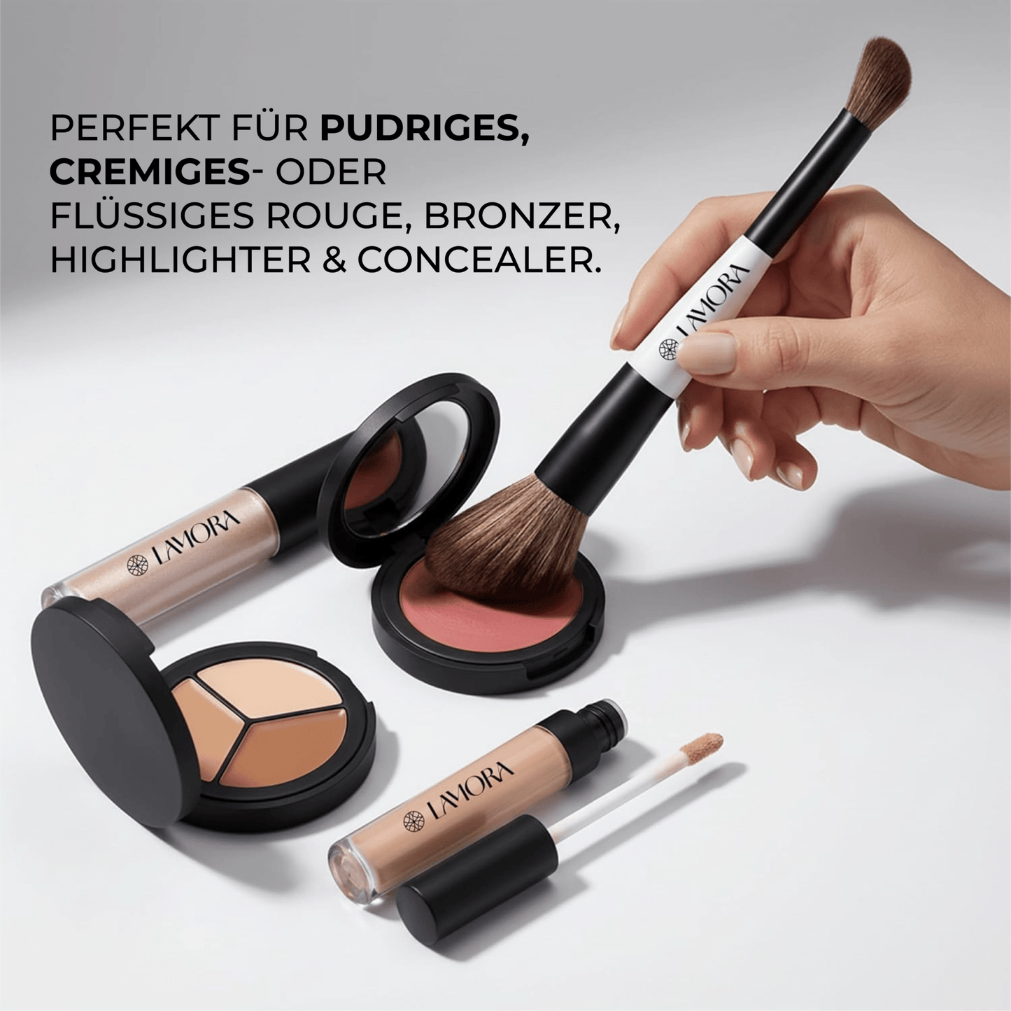 Duo Blush Concealer Pinsel - Lamora Beauty