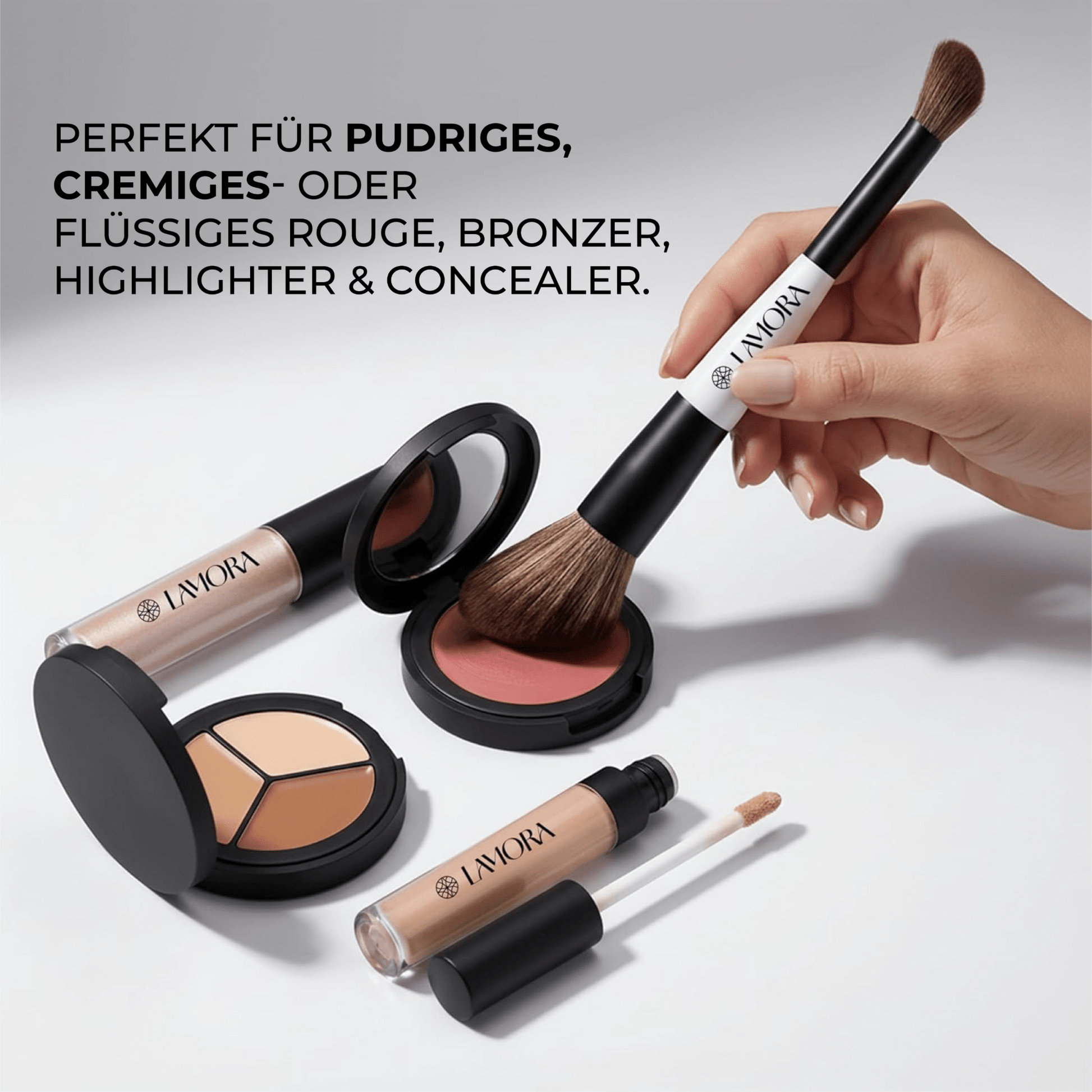 Duo Blush Concealer Pinsel - Lamora Beauty