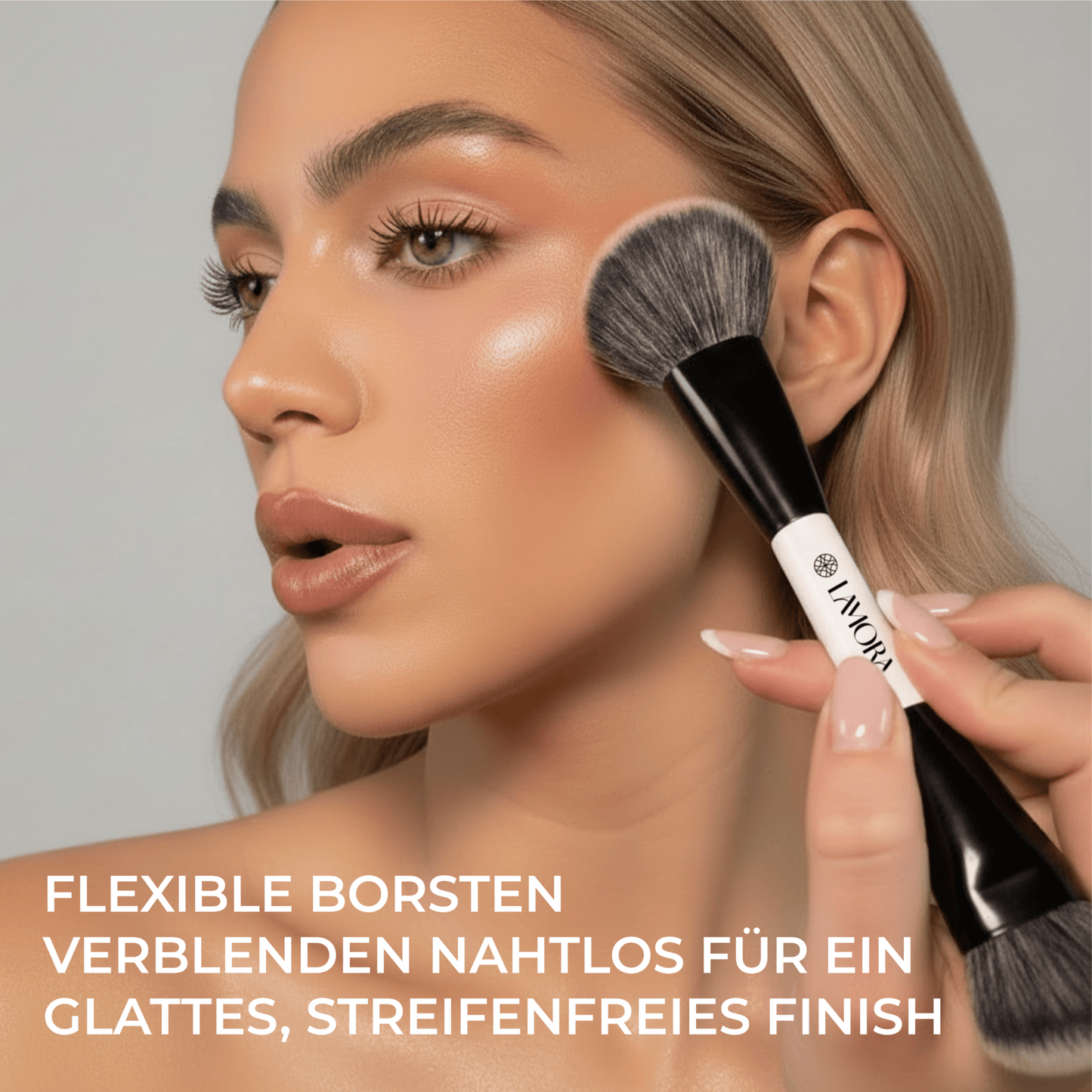 Duo Foundation Contour Pinsel - Lamora Beauty