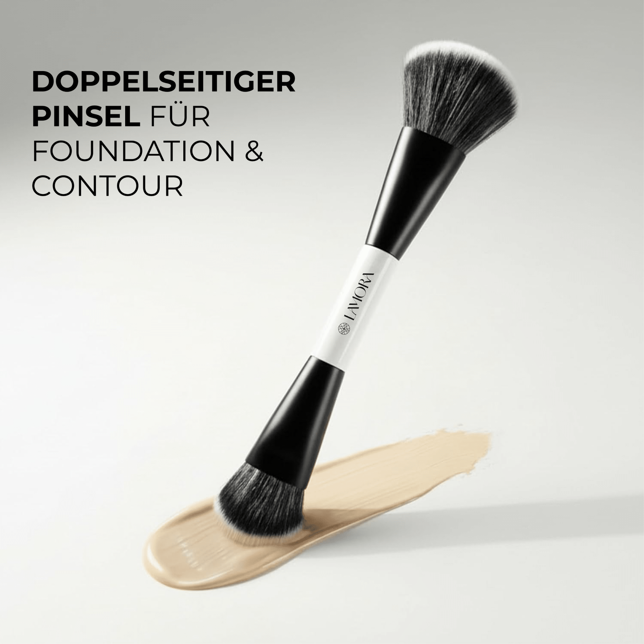 Duo Foundation Contour Pinsel - Lamora Beauty