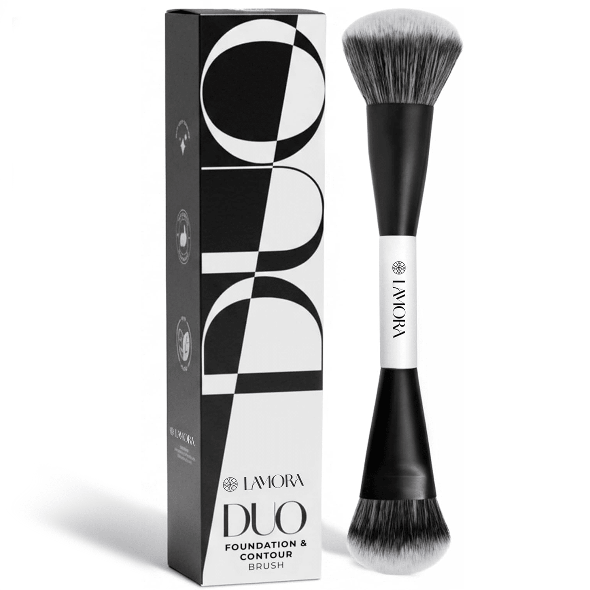 Duo Foundation Contour Pinsel - Lamora Beauty