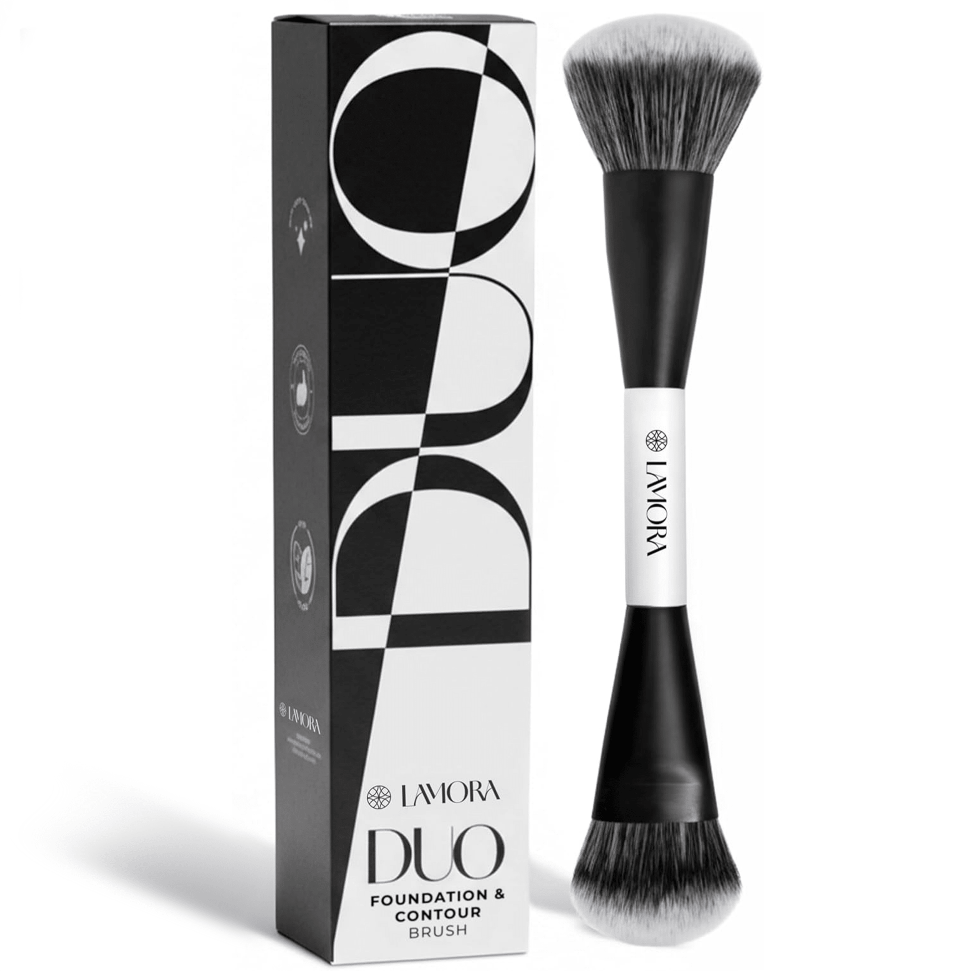 Duo Foundation Contour Pinsel - Lamora Beauty