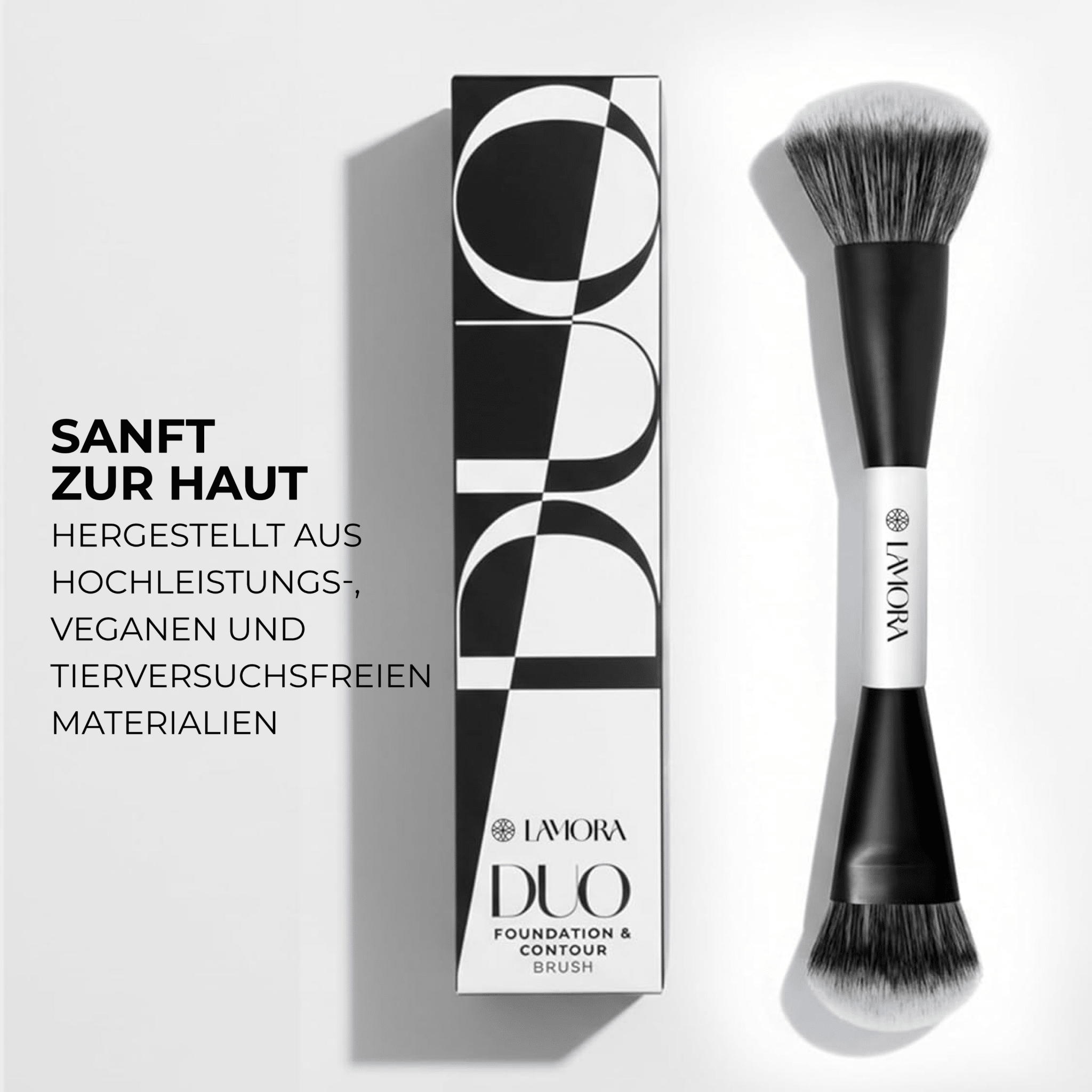 Duo Foundation Contour Pinsel - Lamora Beauty
