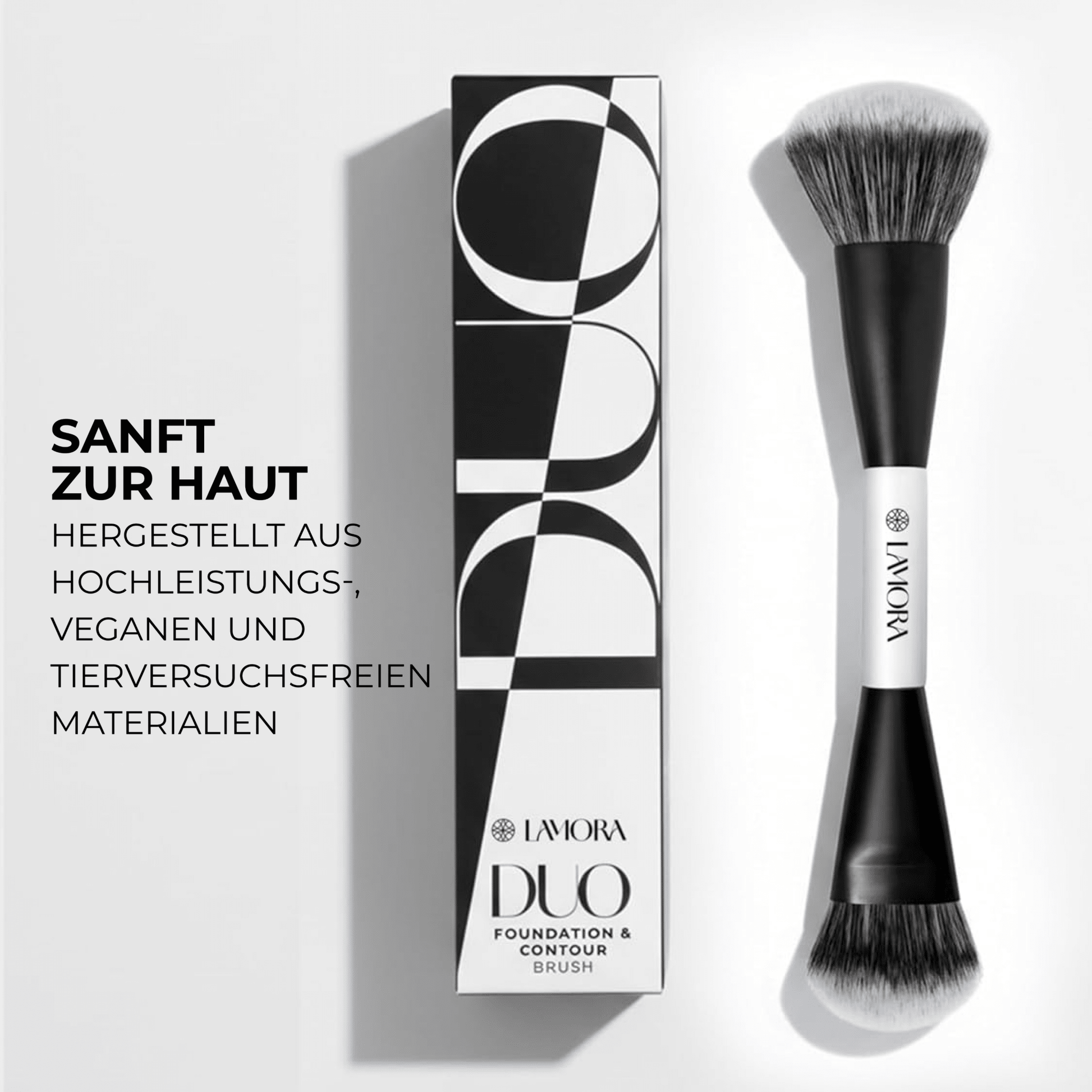 Duo Foundation Contour Pinsel - Lamora Beauty