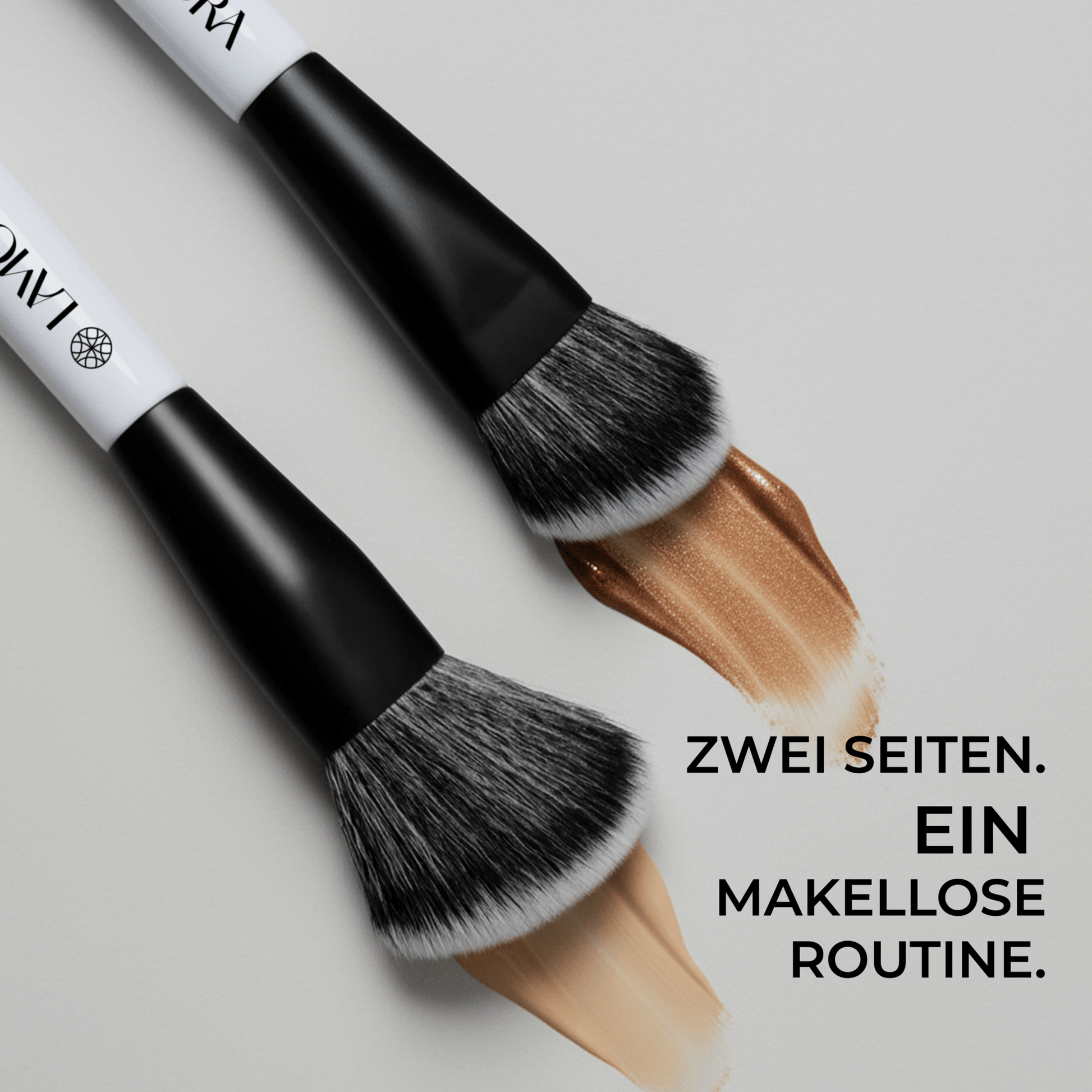 Duo Foundation Contour Pinsel - Lamora Beauty