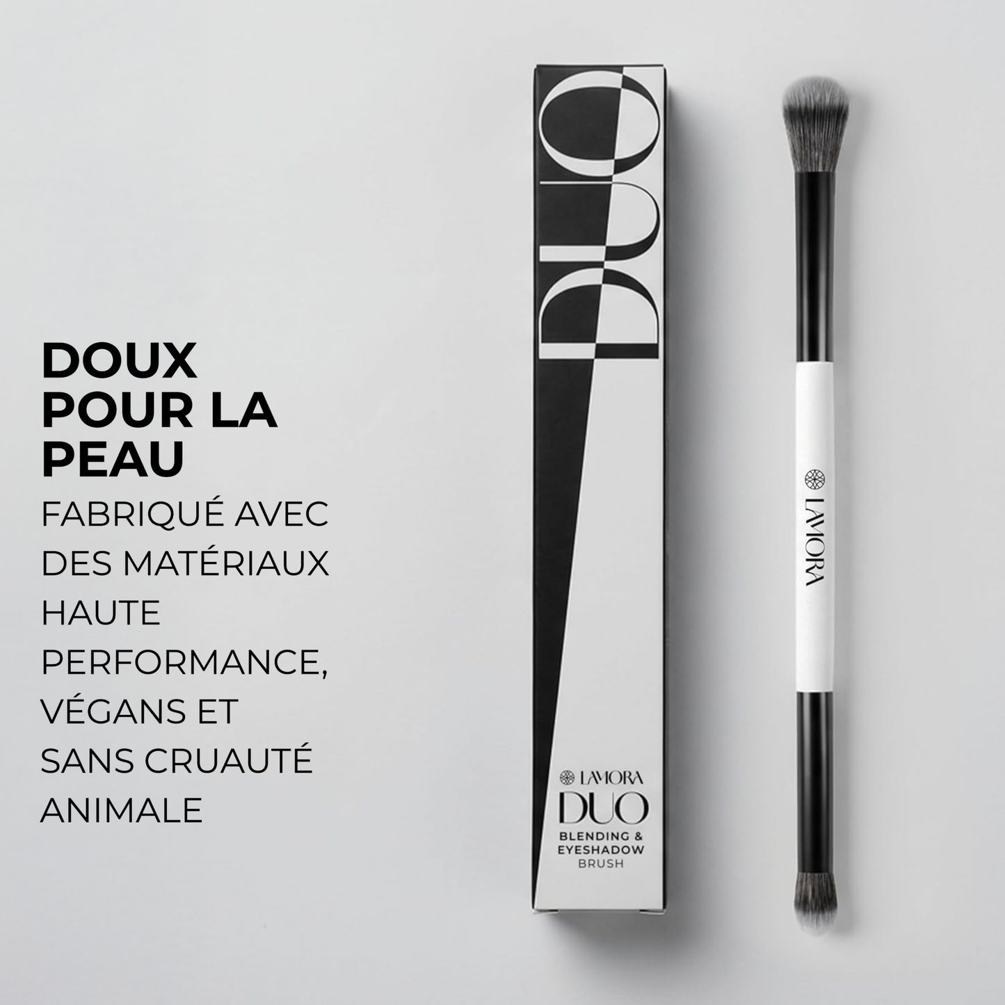 Duo Lidschatten Blending Pinsel - Lamora Beauty