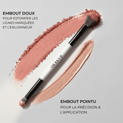 Duo Lidschatten Blending Pinsel - Lamora Beauty