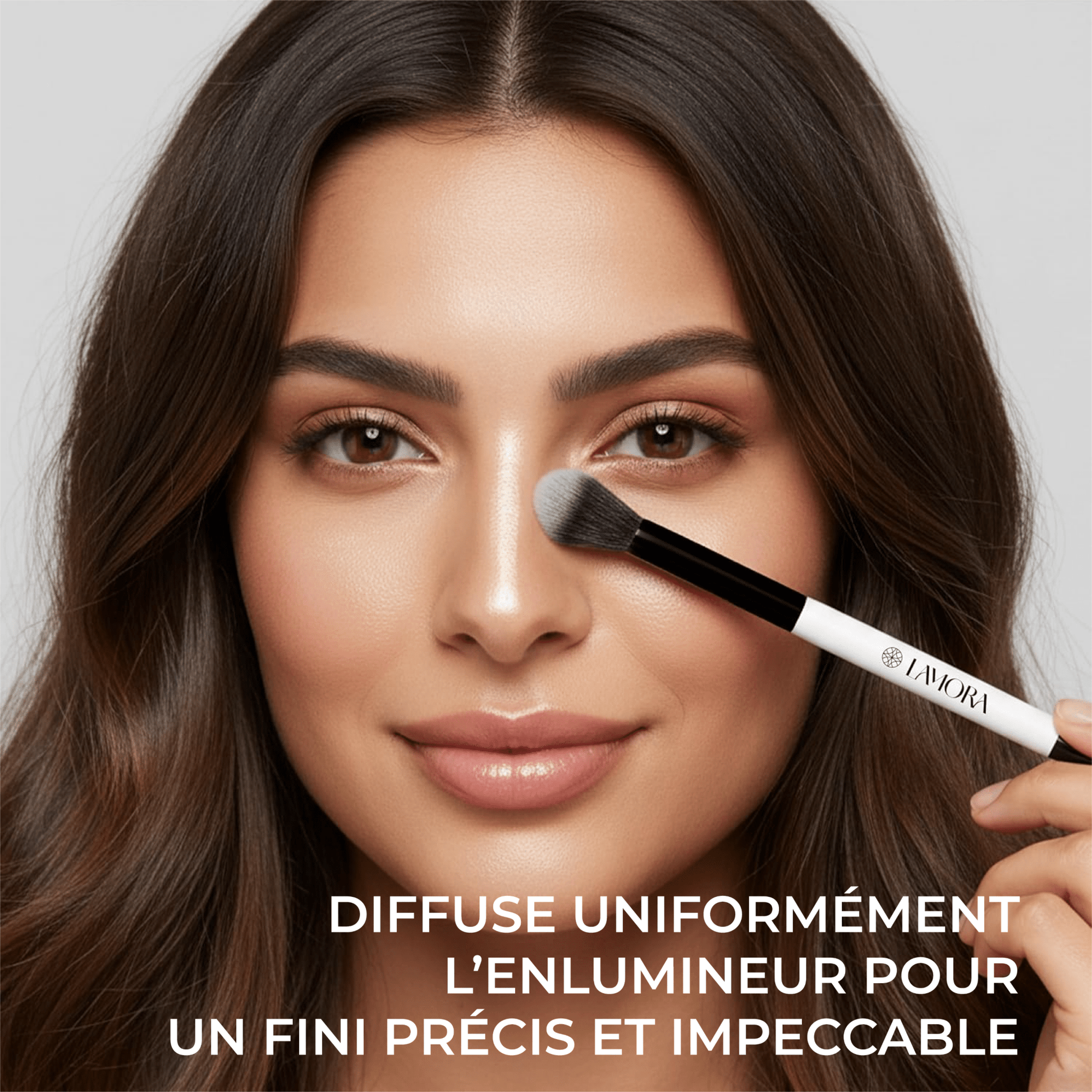 Duo Lidschatten Blending Pinsel - Lamora Beauty