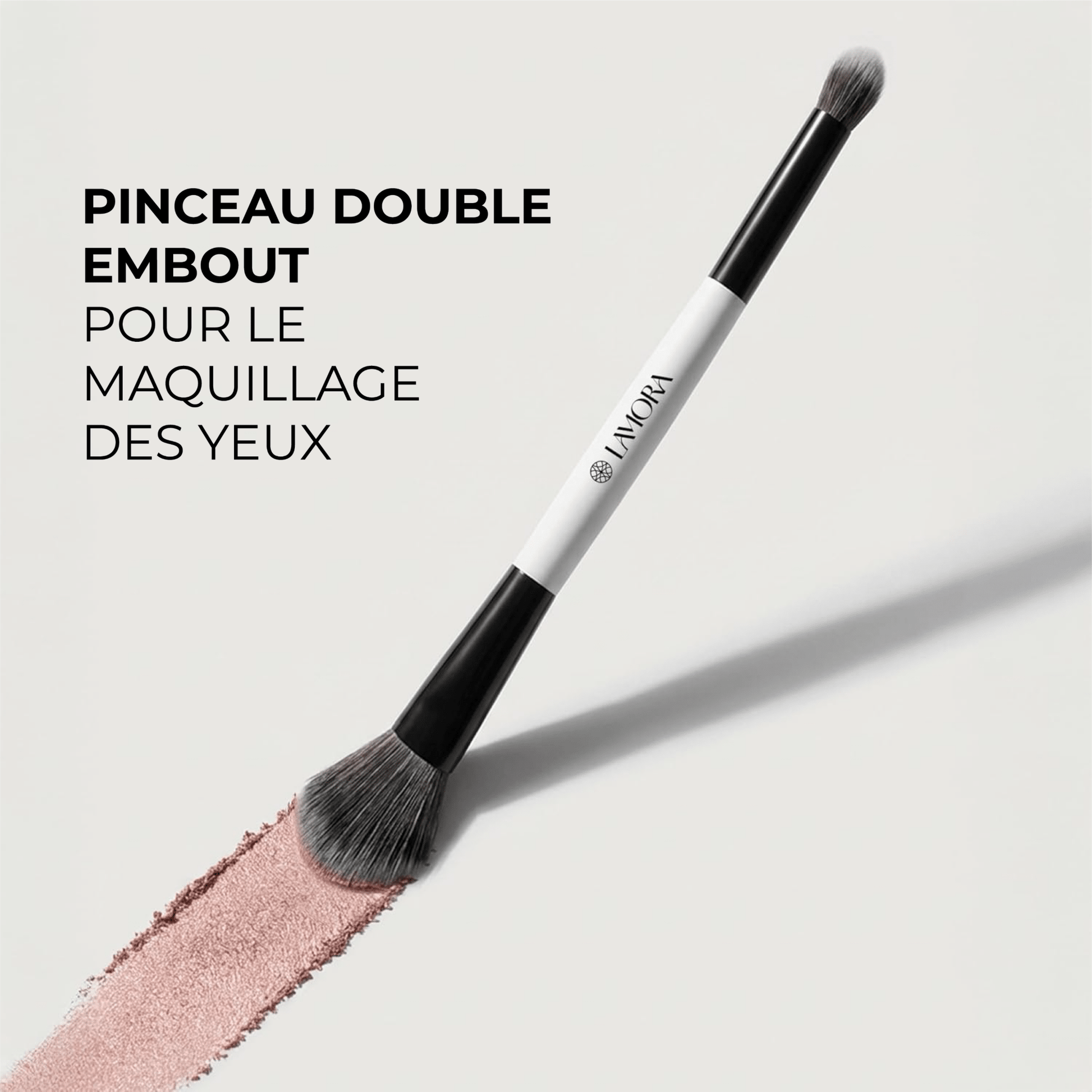 Duo Lidschatten Blending Pinsel - Lamora Beauty