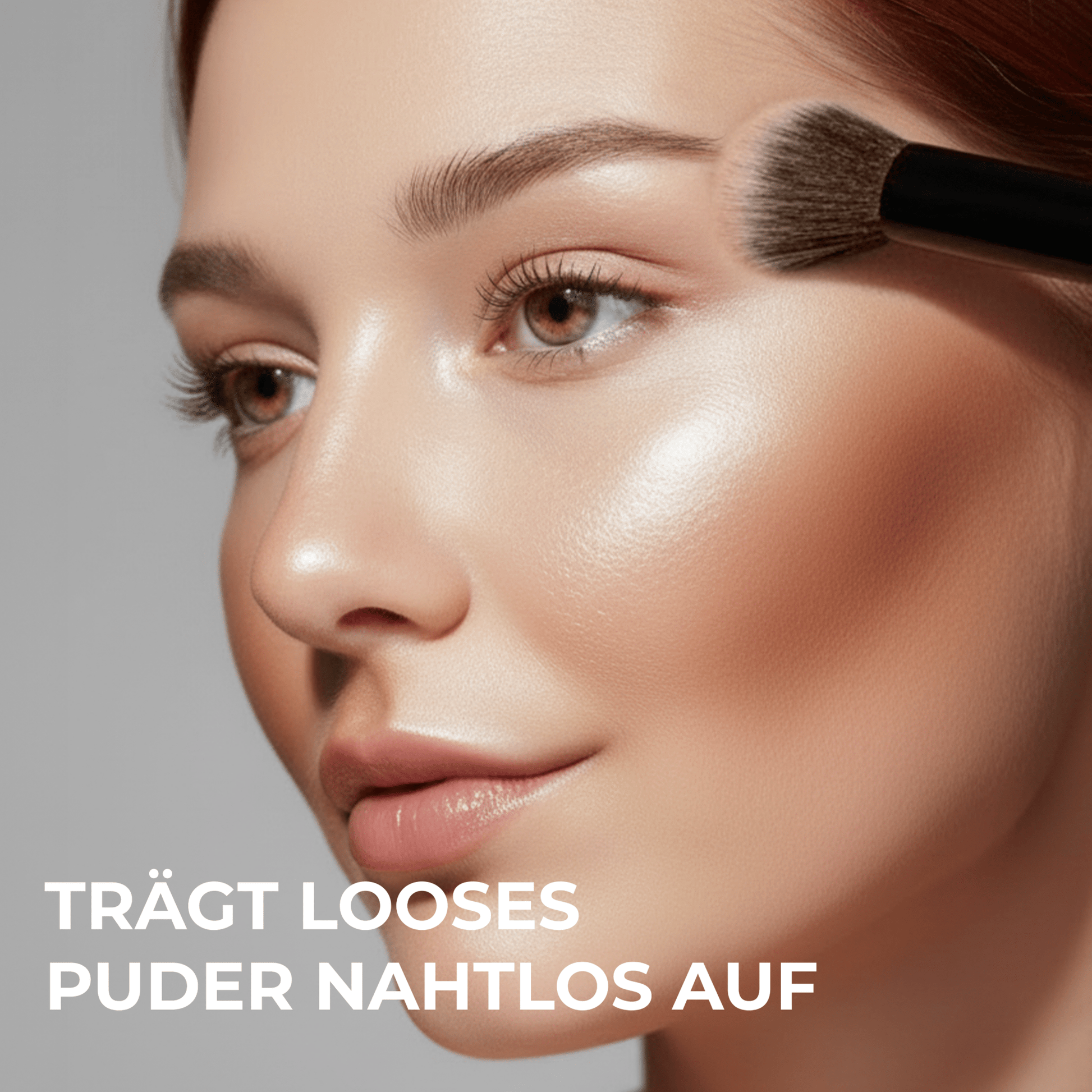 Duo Puder Bronzer Pinsel - Lamora Beauty