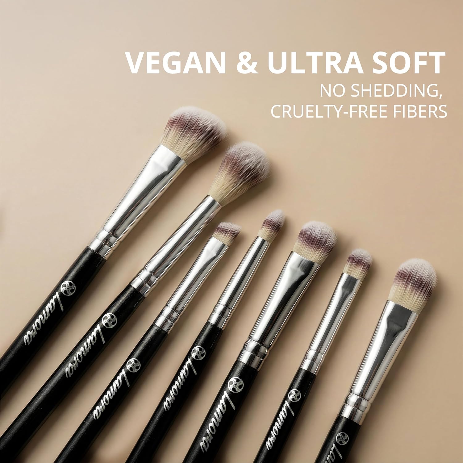 Eyeshadow Brush Set Black - Lamora Beauty