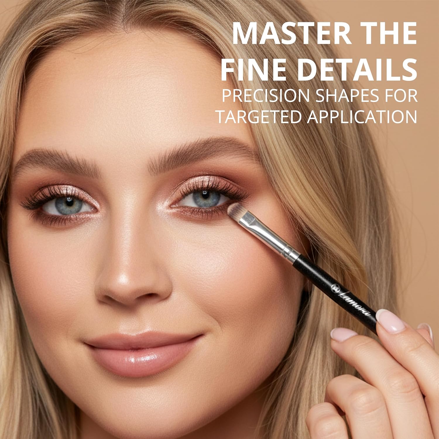 Eyeshadow Brush Set Black - Lamora Beauty