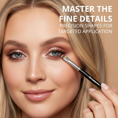 Eyeshadow Brush Set Black - Lamora Beauty