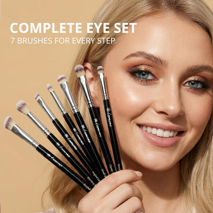Eyeshadow Brush Set Black - Lamora Beauty